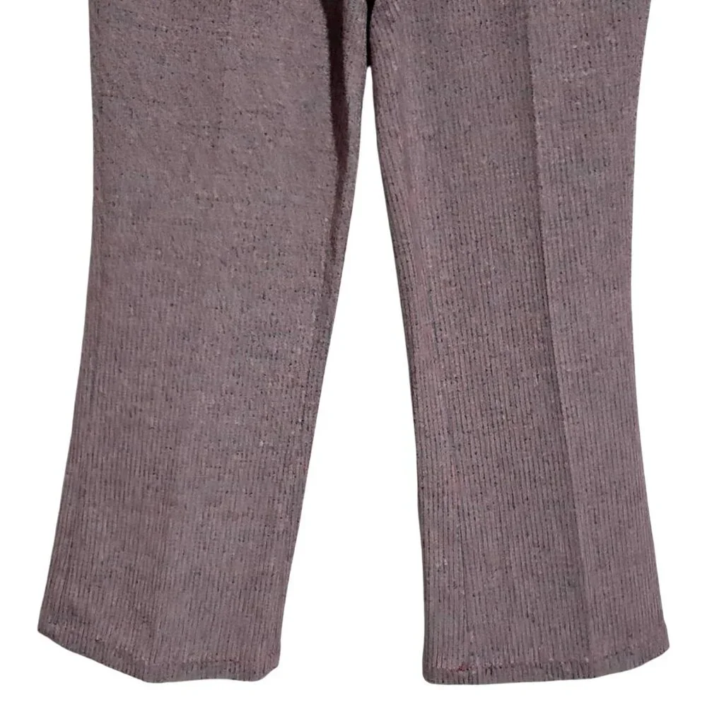 Vintage Red Blue Striped Knit Flare Pants With Pockets W 34 in Unisex Trim-Cut 7